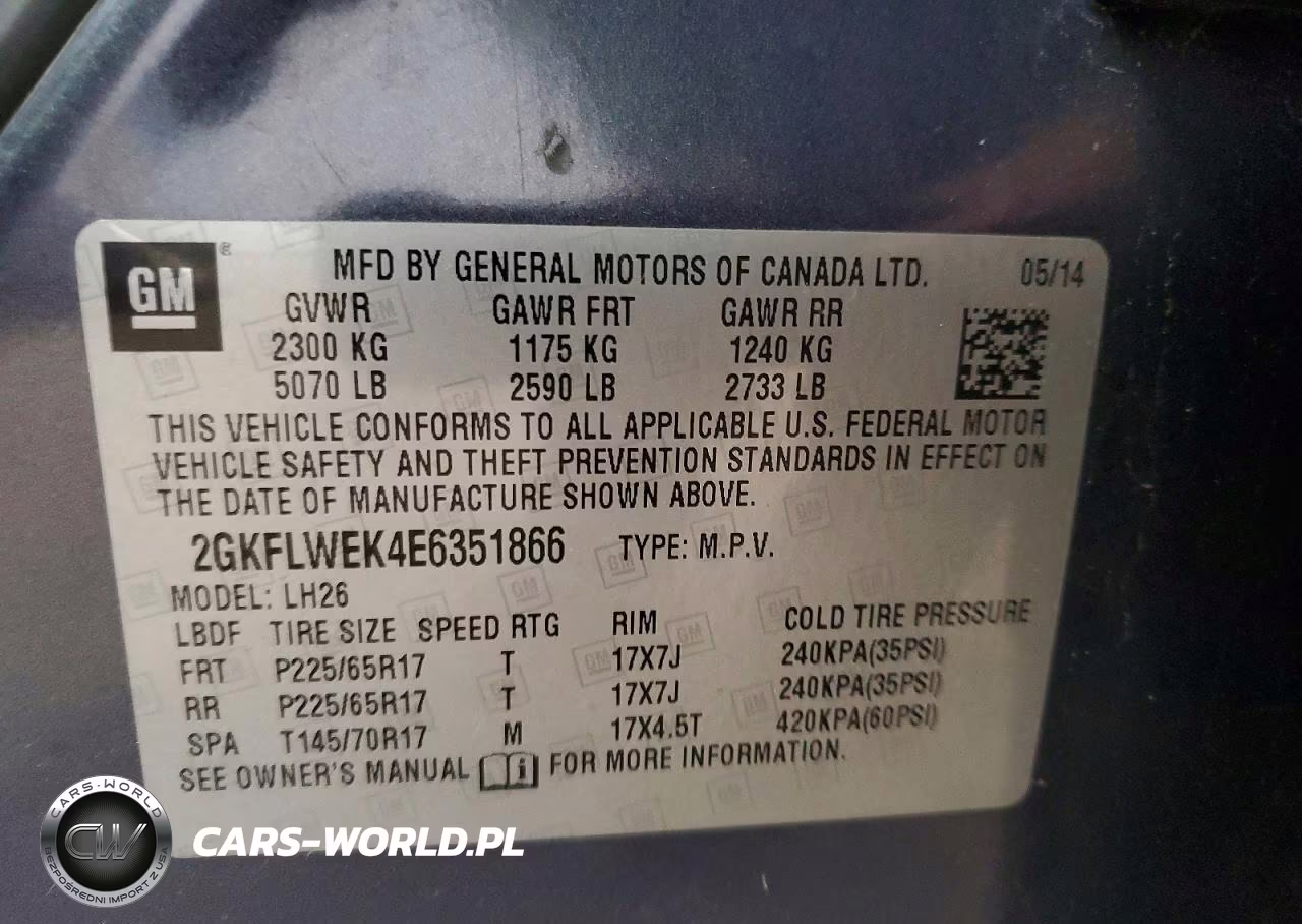 2014 GMC Terrain Sle VIN:2GKFLWEK4E6351866 - 13