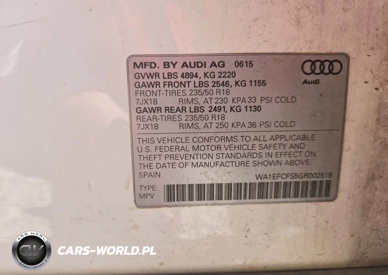 2016 Audi Q3 Premium Plus VIN:WA1EFCFS5GR002518 - 12
