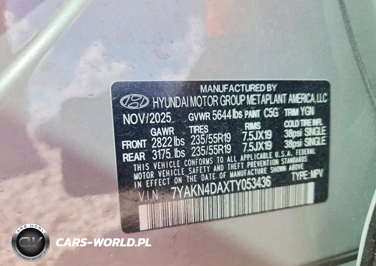 2026 Hyundai Ioniq 5 Sel VIN:7YAKN4DAXTY053436 - 12