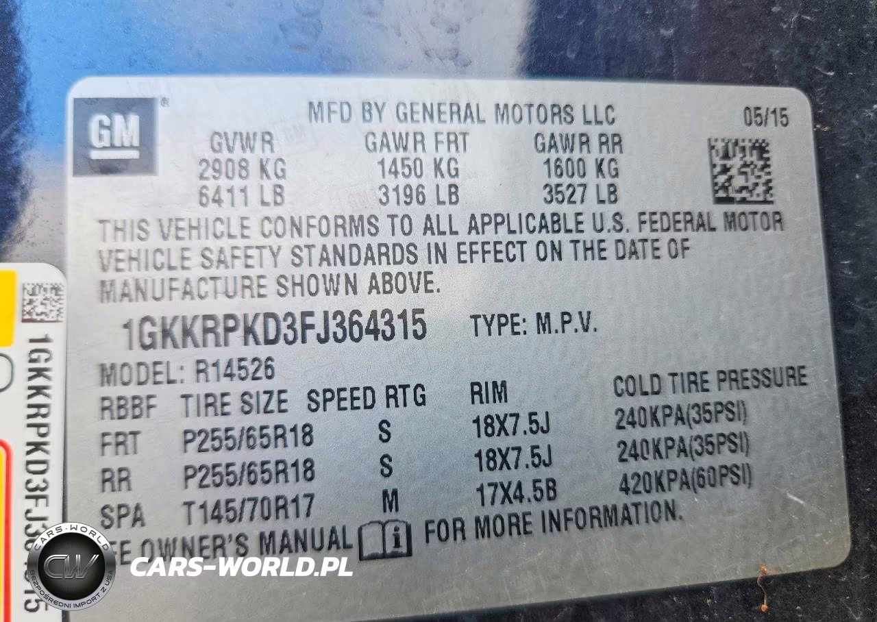 2015 GMC Acadia Sle VIN:1GKKRPKD3FJ364315 - 13