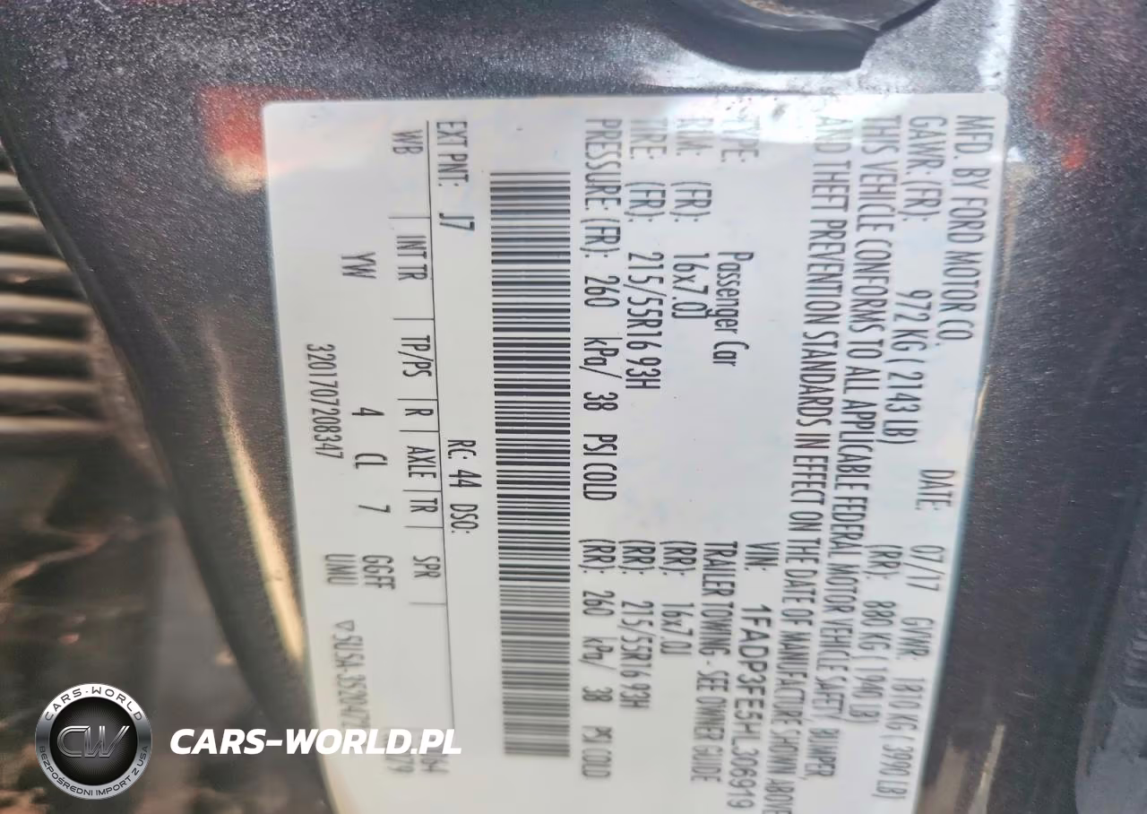 2017 Ford Focus Se VIN:1FADP3FE5HL306919 - 12