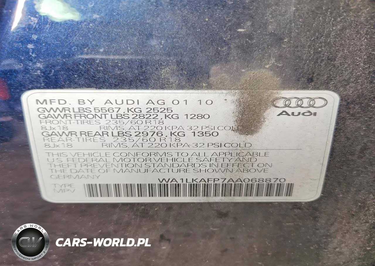 2010 Audi Q5 Premium Plus VIN:WA1LKAFP7AA068870 - 13