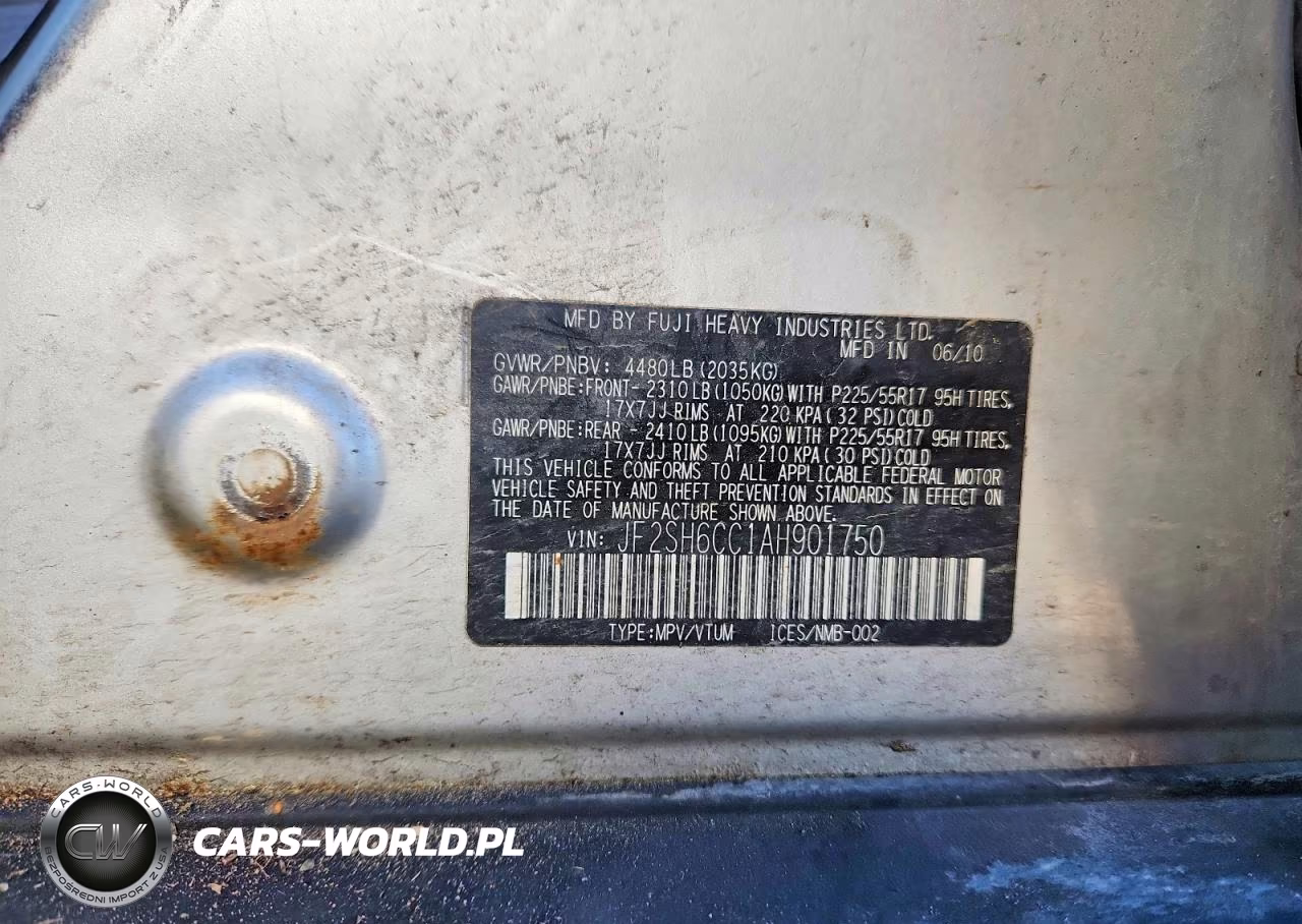2010 Subaru Forester 2.5X Premium VIN:JF2SH6CC1AH901750 - 13