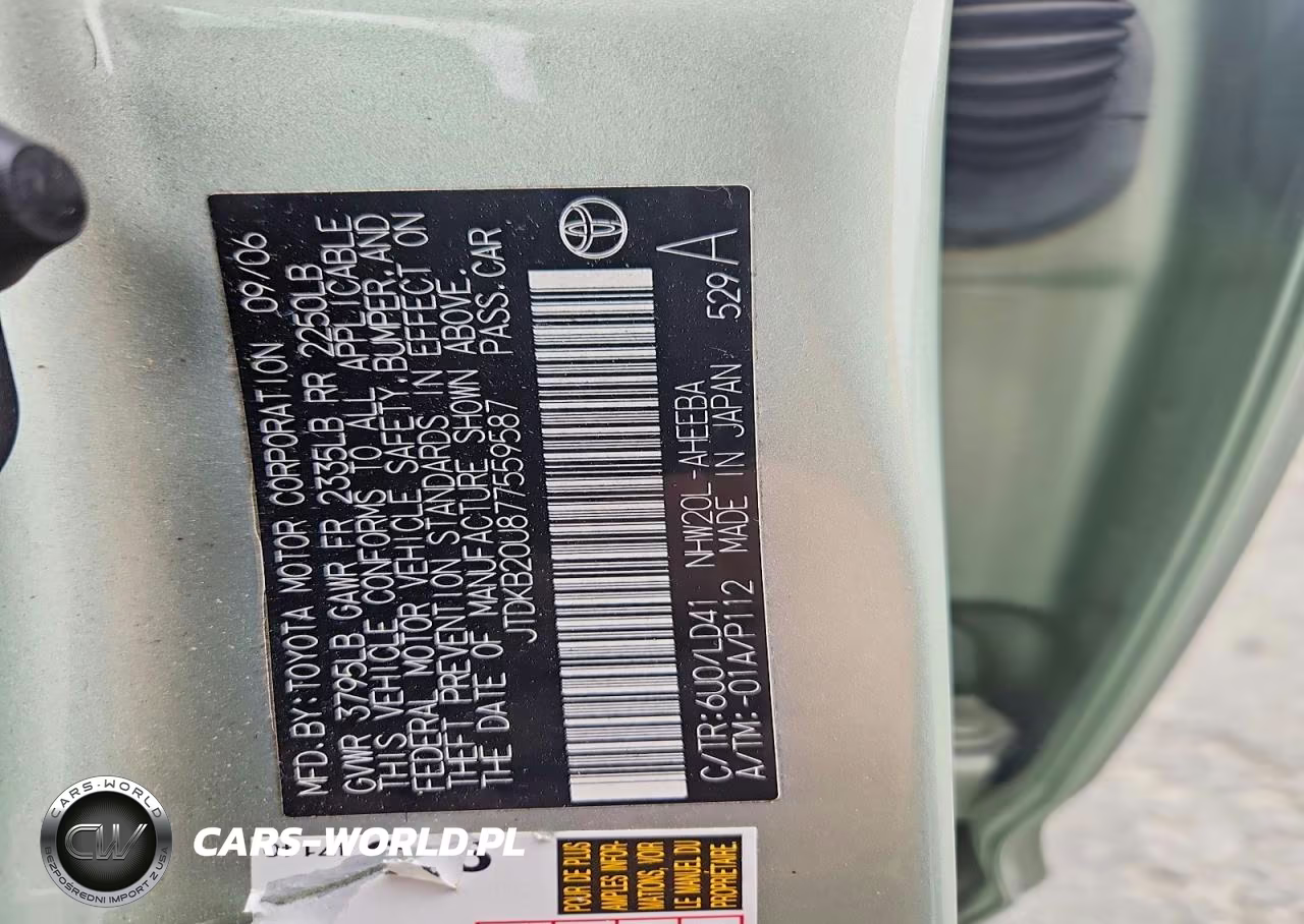 2007 Toyota Prius Touring VIN:JTDKB20U877559587 - 13