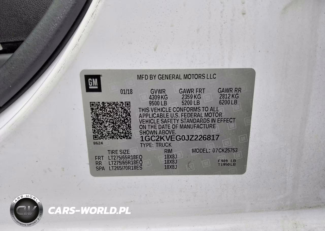 2018 Chevrolet Silverado K2500 Heavy Duty Lt VIN:1GC2KVEG0JZ226817 - 12