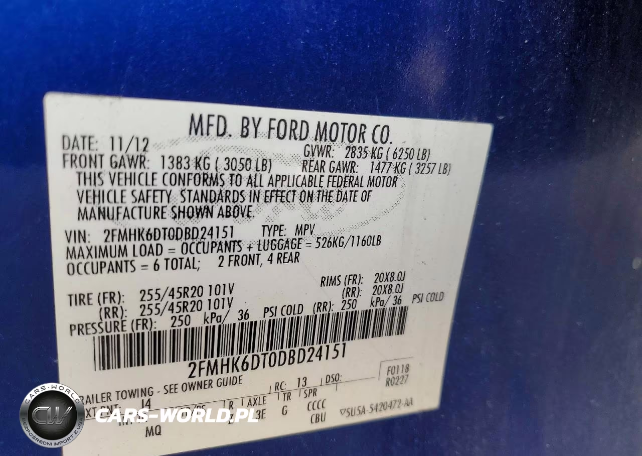 2013 Ford Flex Limited VIN:2FMHK6DT0DBD24151 - 12