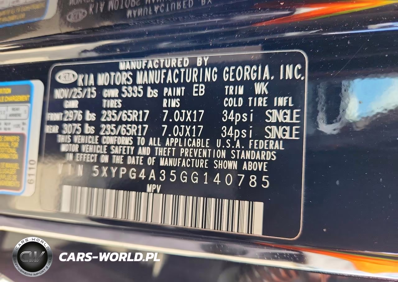 2016 Kia Sorento Lx VIN:5XYPG4A35GG140785 - 13