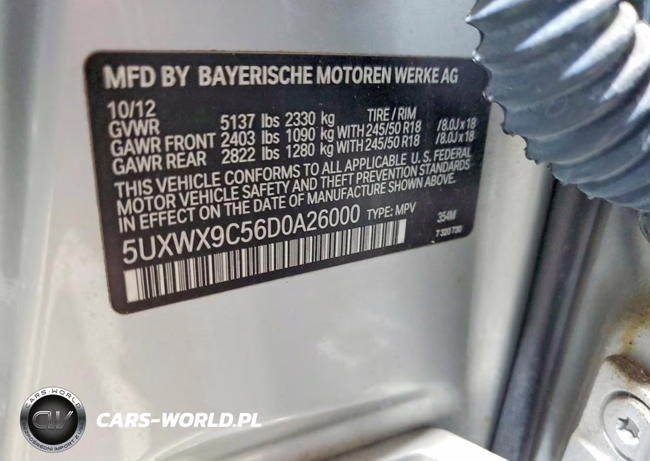 2013 BMW X3 xDrive28I VIN:5UXWX9C56D0A26000 - 13
