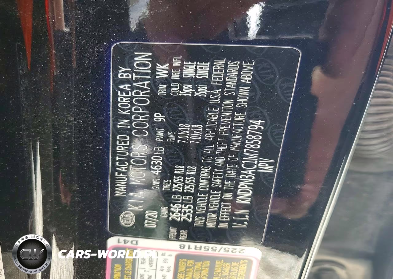2021 Kia Sportage Ex VIN:KNDPN3AC1M7858794 - 13
