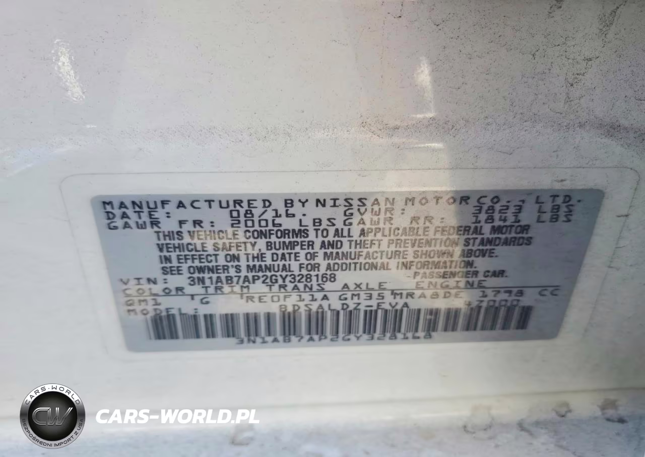 2016 Nissan Sentra Sv VIN:3N1AB7AP2GY328168 - 12