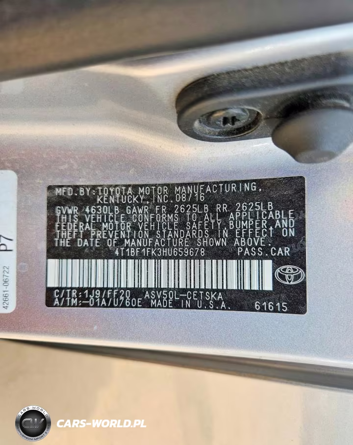 2017 Toyota Camry Se VIN:4T1BF1FK3HU659678 - 13