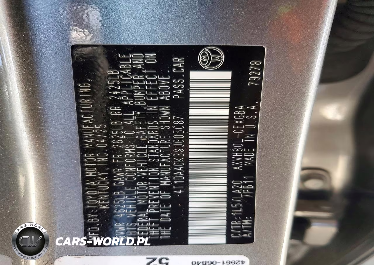 2025 Toyota Camry Xle VIN:4T1DAACK3SU605087 - 12