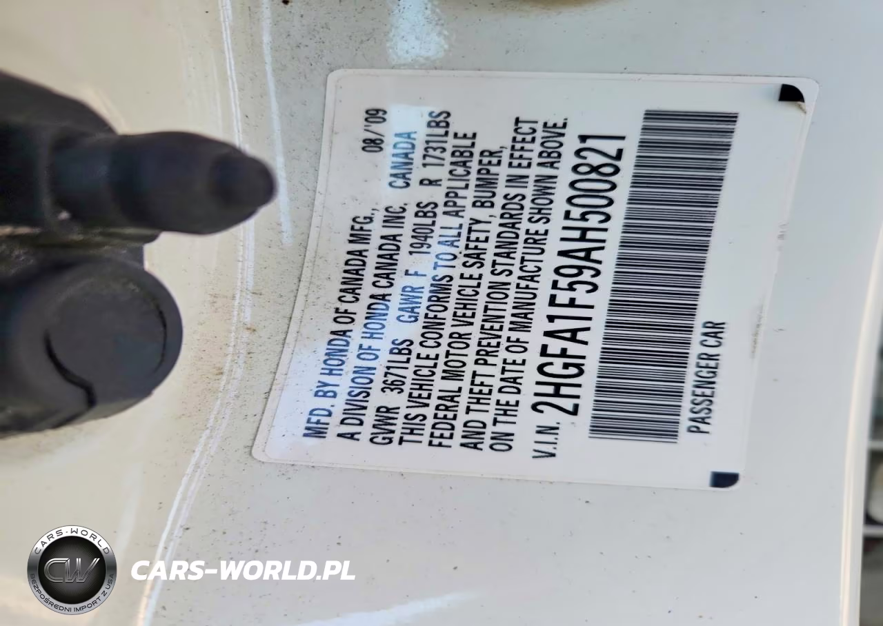 2010 Honda Civic Lx VIN:2HGFA1F59AH500821 - 12