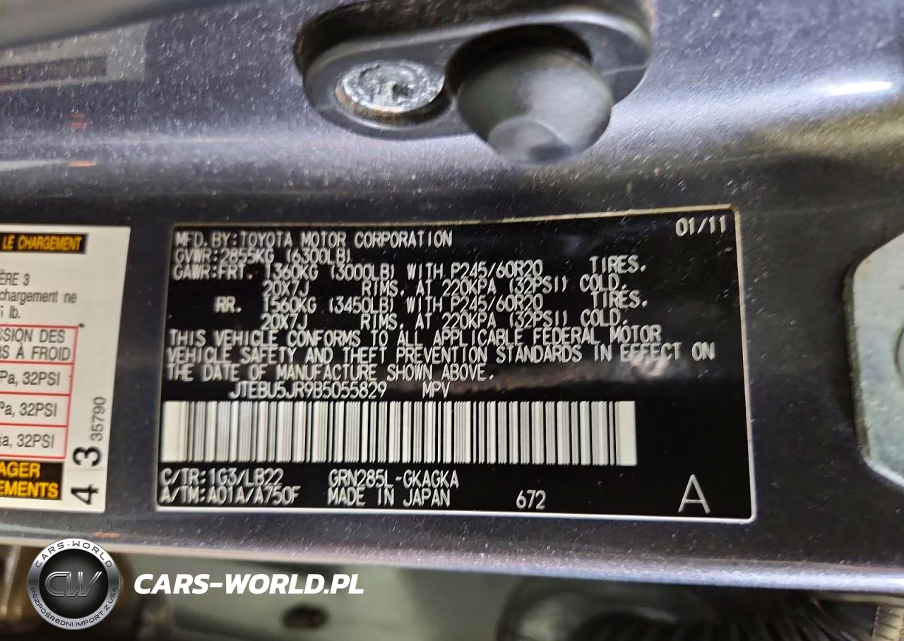 2011 Toyota 4Runner Limited VIN:JTEBU5JR9B5055829 - 13