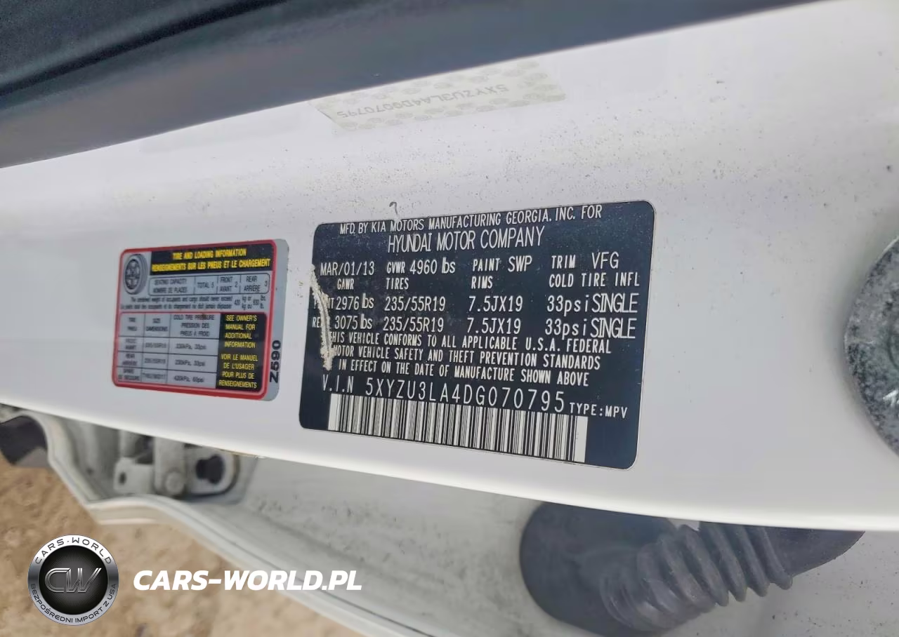 2013 Hyundai Santa Fe Sport 2.0T VIN:5XYZU3LA4DG070795 - 13