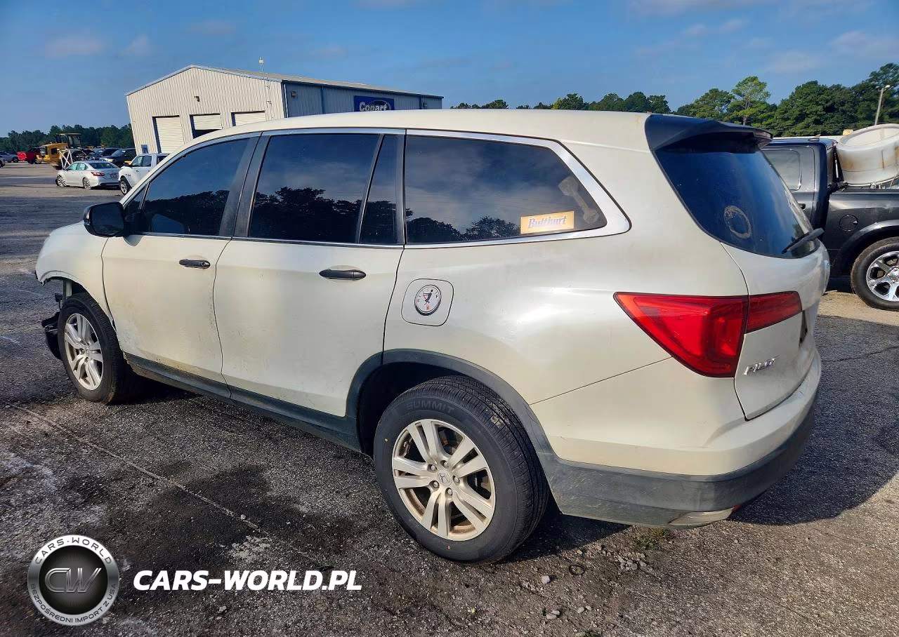 2016 Honda Pilot Lx VIN:5FNYF5H16GB040851 - 2