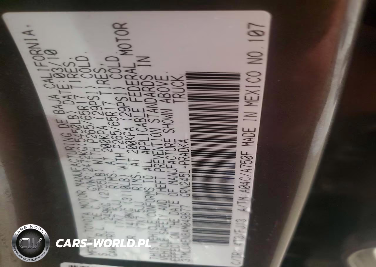 2010 Toyota Tacoma V6 VIN:3TMLU4EN8AM049877 - 12