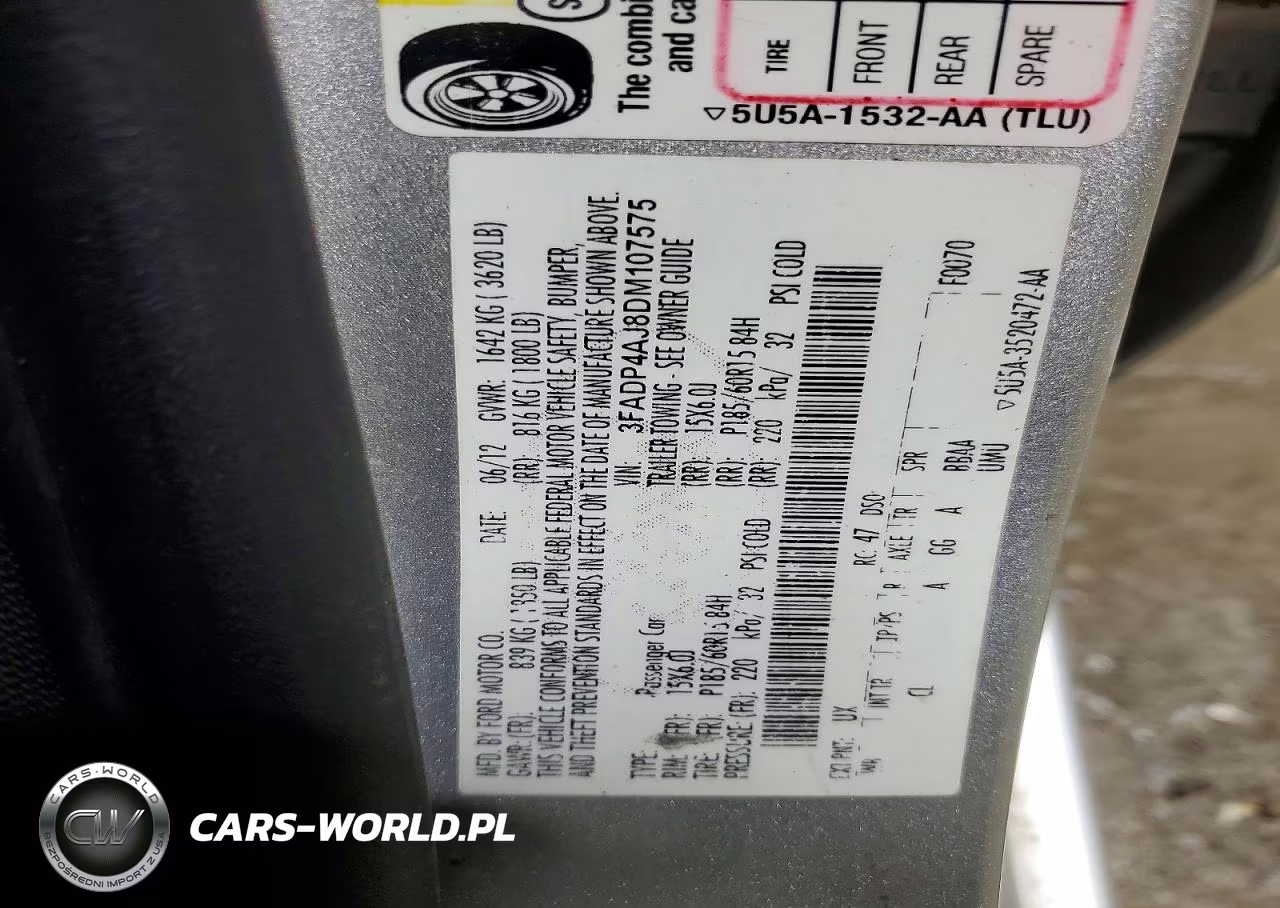 2013 Ford Fiesta S VIN:3FADP4AJ8DM107575 - 13
