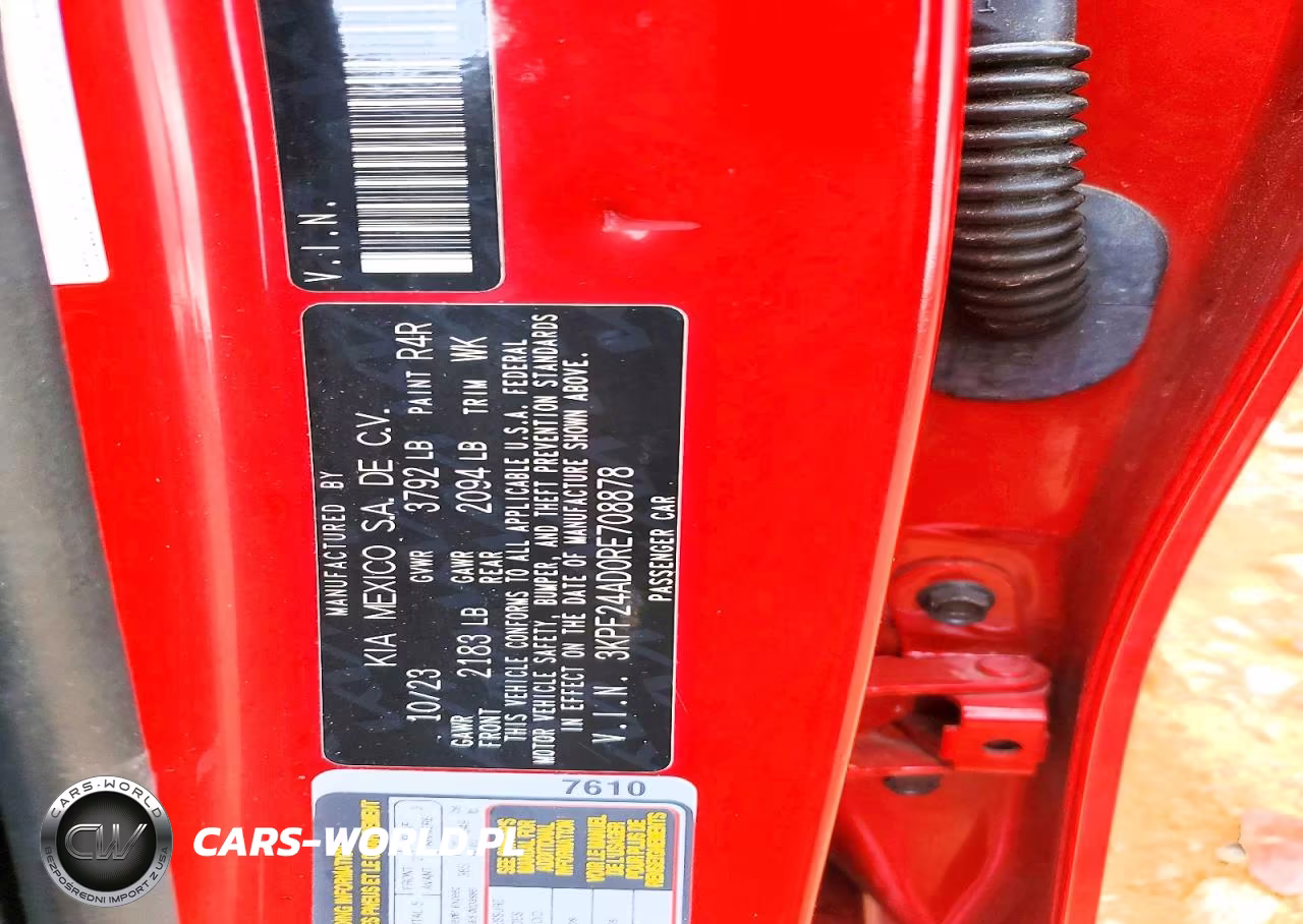 2024 Kia Forte Lxs VIN:3KPF24AD0RE708878 - 12