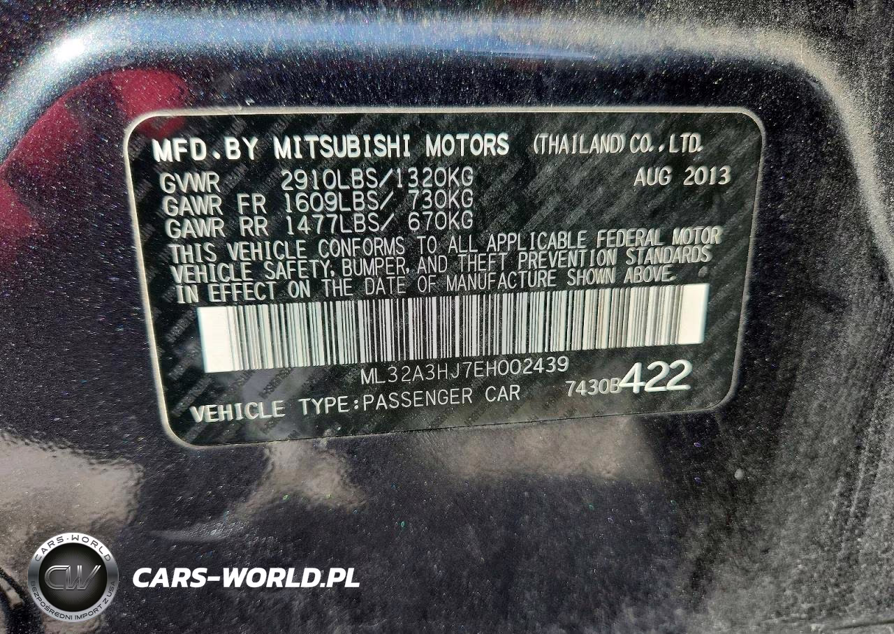 2014 Mitsubishi Mirage De VIN:ML32A3HJ7EH002439 - 12