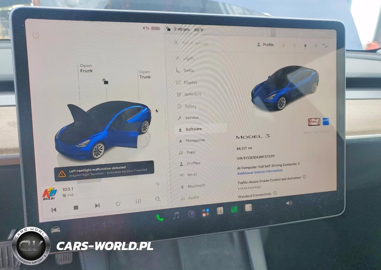2022 Tesla Model 3 VIN:5YJ3E1EA2NF372311 - 9