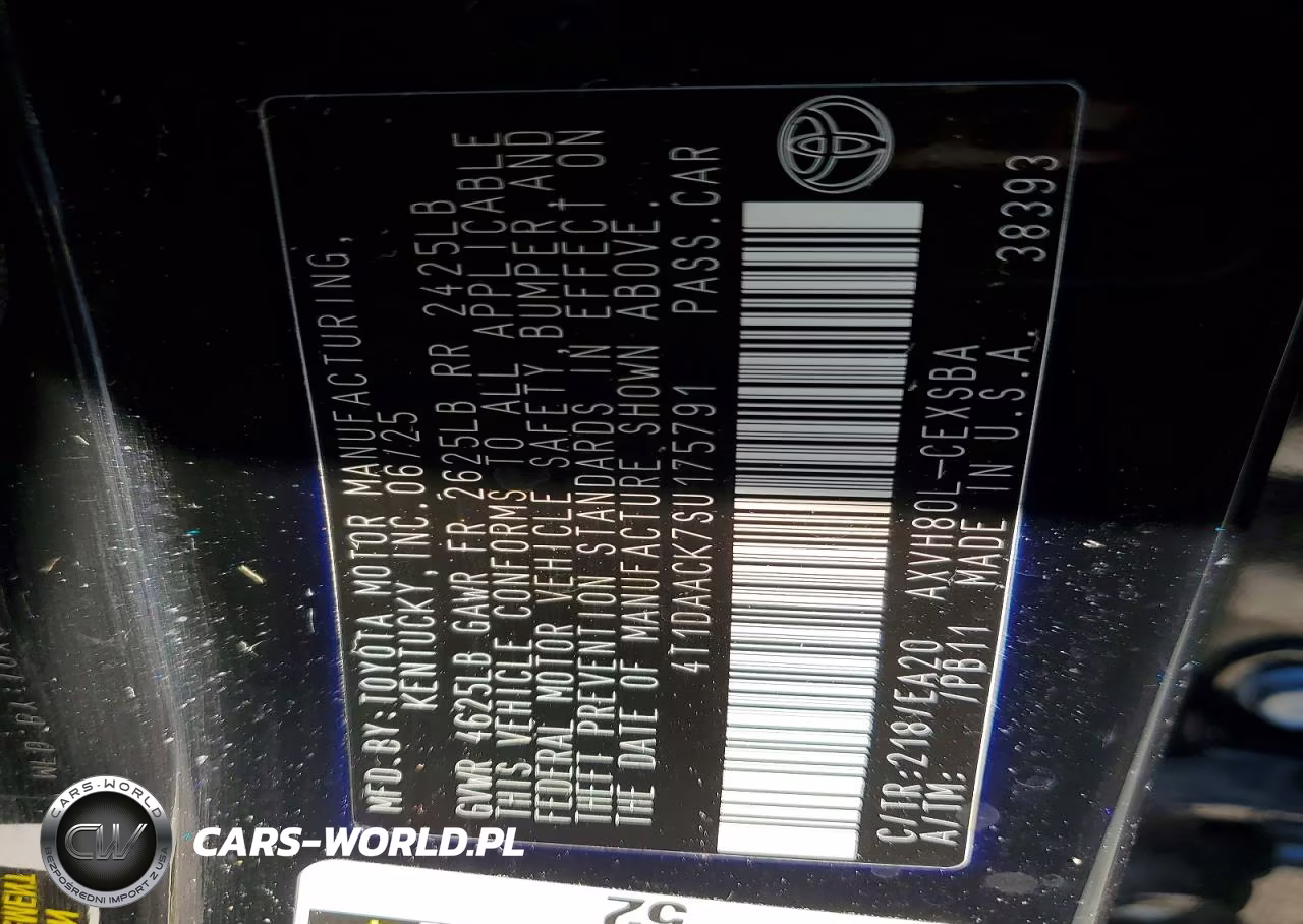 2025 Toyota Camry Se VIN:4T1DAACK7SU175791 - 13