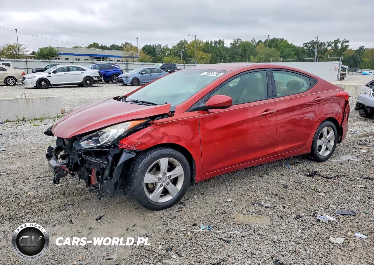 2013 Hyundai Elantra Gls VIN:5NPDH4AE8DH252700 - 1