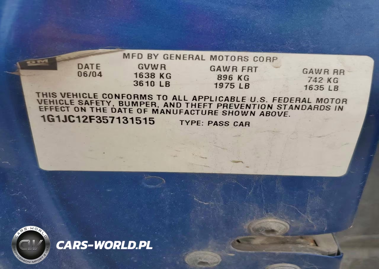 2005 Chevrolet Cavalier VIN:1G1JC12F357131515 - 13