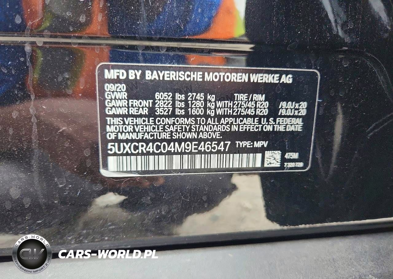 2021 BMW X5 Sdrive 40I VIN:5UXCR4C04M9E46547 - 13