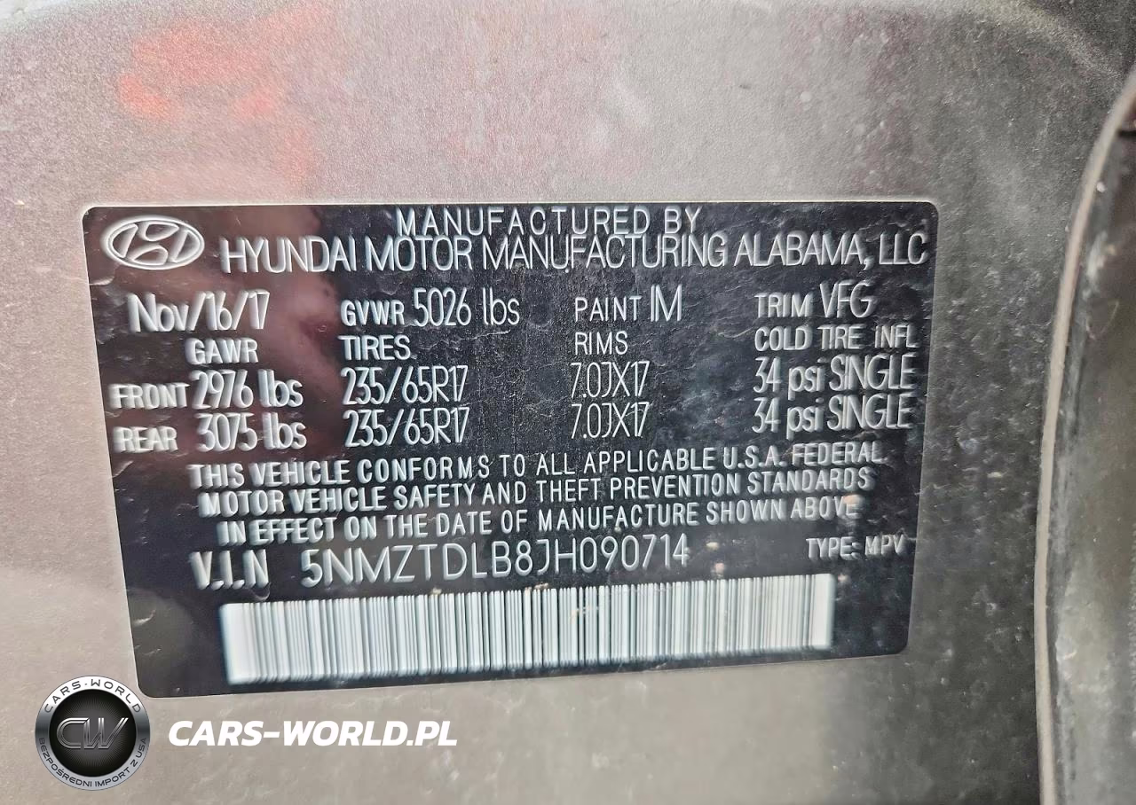 2018 Hyundai Santa Fe Sport 2.4L VIN:5NMZTDLB8JH090714 - 13
