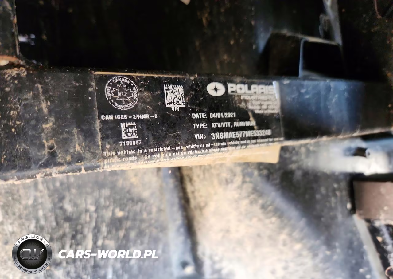 2021 Polaris Ranger 570 Utility Vehicle VIN:3NSMAE577ME533248 - 10