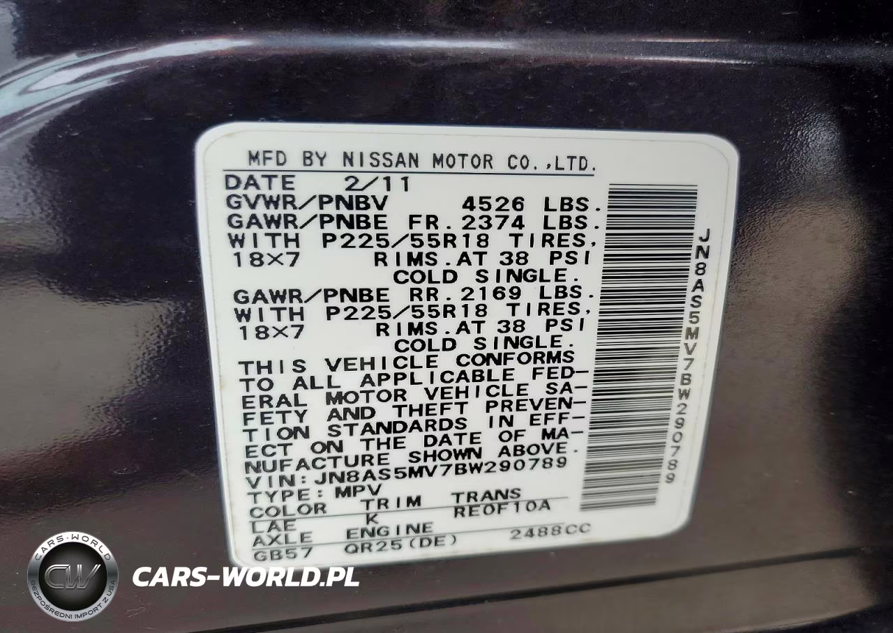 2011 Nissan Rogue S VIN:JN8AS5MV7BW290789 - 14