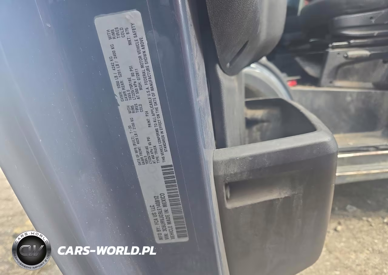 2020 Ram Promaster 3500 3500 High VIN:3C6URVJG9LE140812 - 13