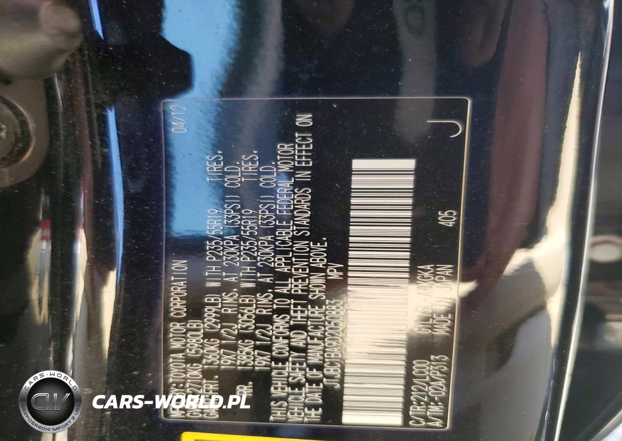 2013 Lexus Rx 450H VIN:JTJBC1BA9D2050883 - 13
