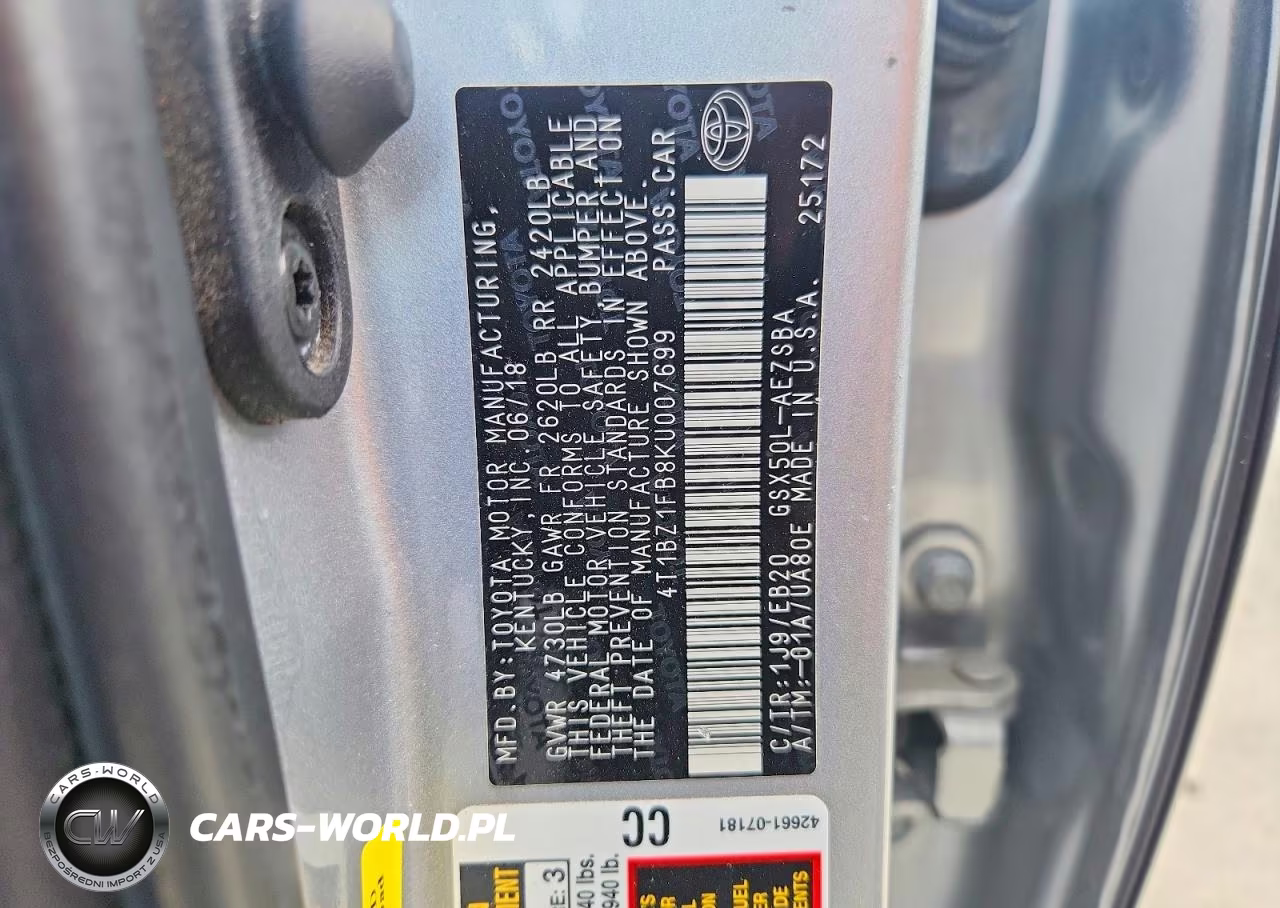 2019 Toyota Avalon Touring VIN:4T1BZ1FB8KU007699 - 12
