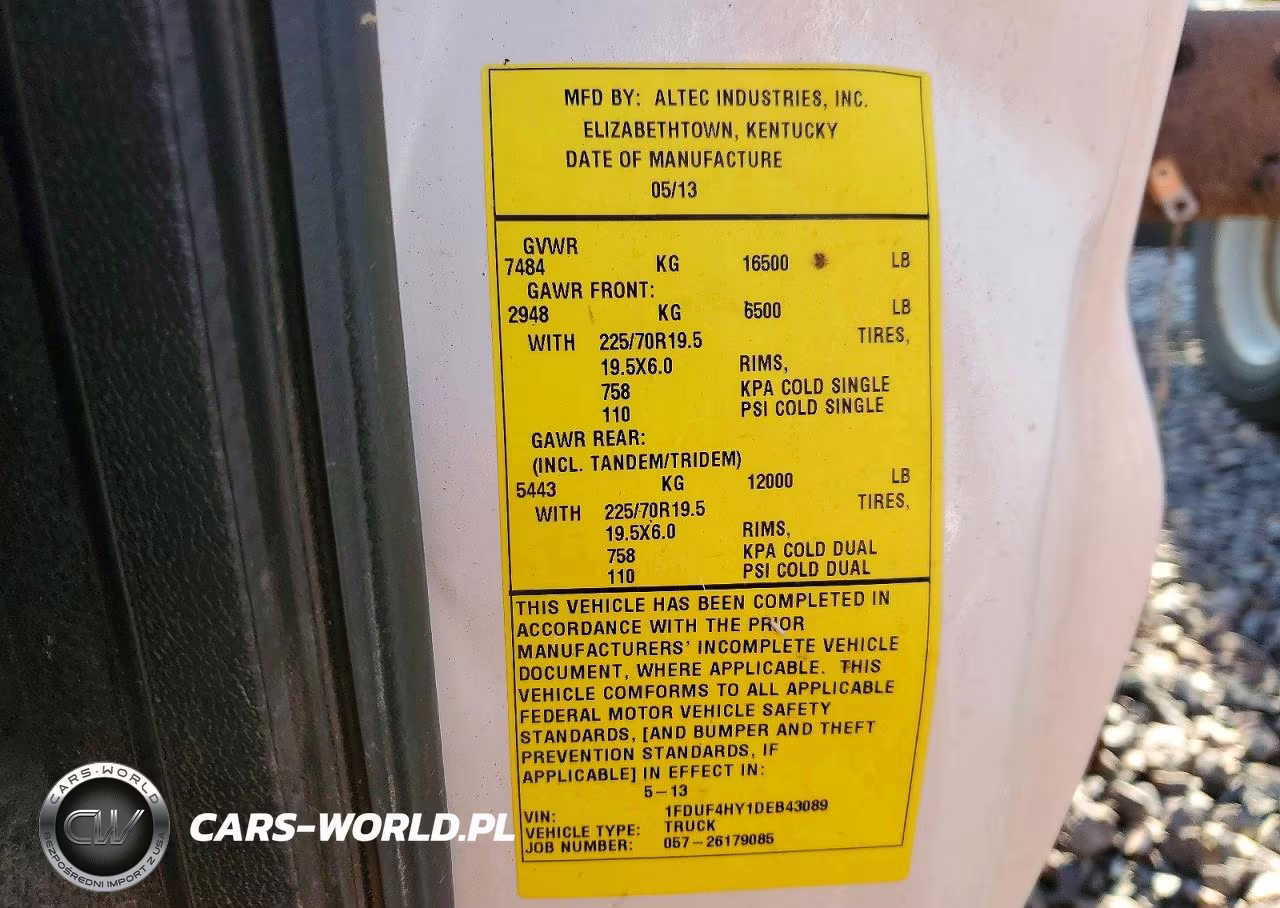 2013 Ford F450 Utility - Service Truck VIN:1FDUF4HY1DEB43089 - 13
