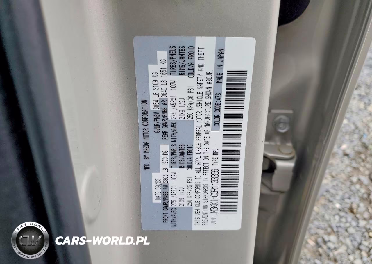2024 Mazda Cx-90 VIN:JM3KK1HC3R1133356 - 14