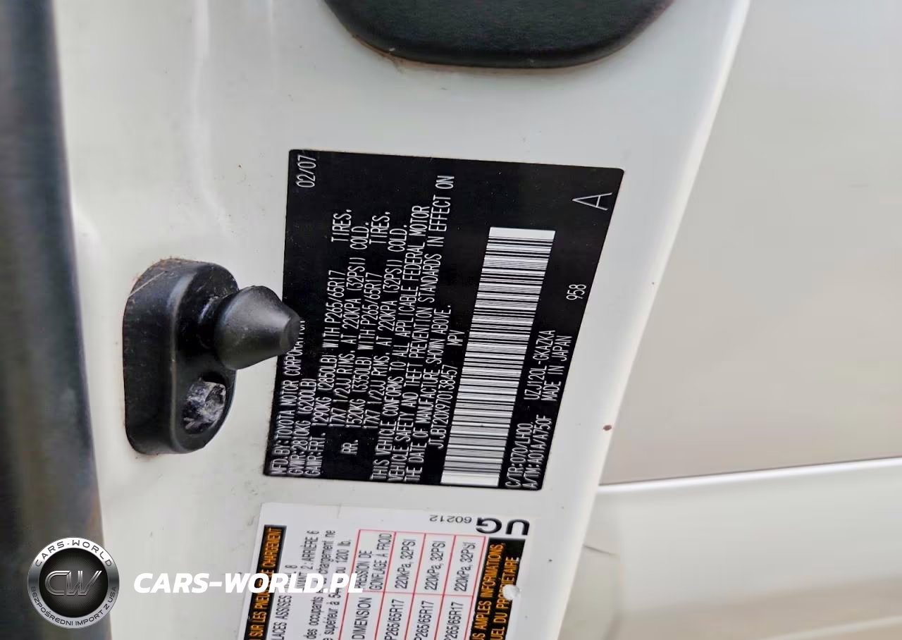 2007 Lexus Gx 470 VIN:JTJBT20X970138457 - 12