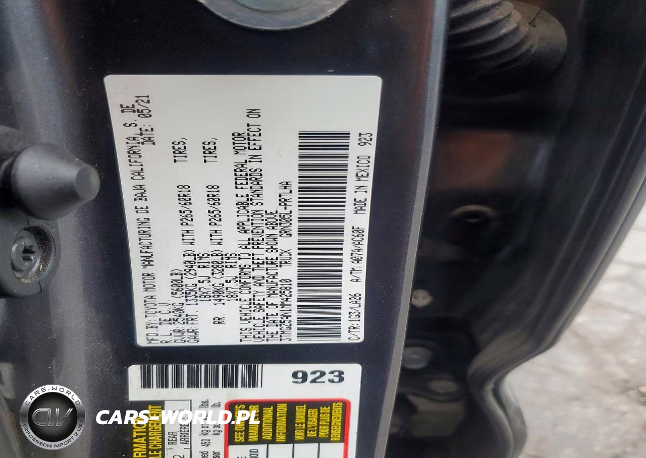 2021 Toyota Tacoma Limited VIN:3TMGZ5AN1MM425810 - 12