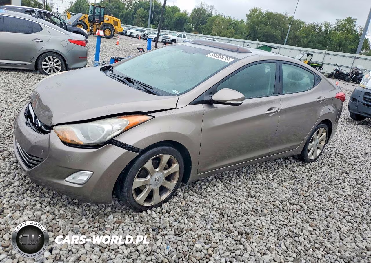 2012 Hyundai Elantra Limited VIN:5NPDH4AE1CH120957 - 1
