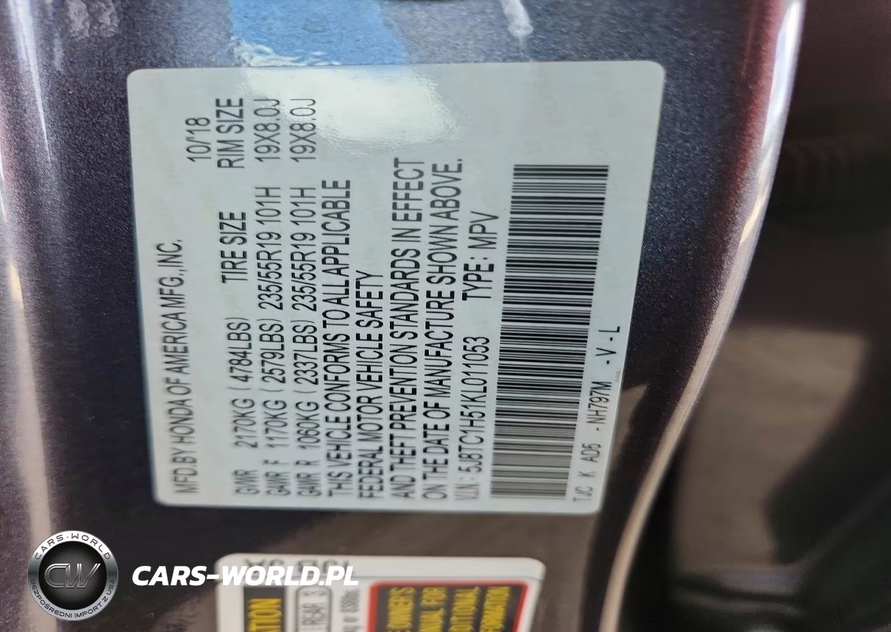 2019 Acura Rdx Technology VIN:5J8TC1H51KL011053 - 12