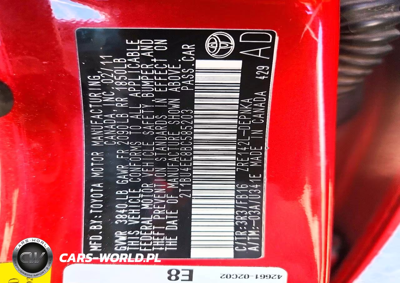 2011 Toyota Corolla Le VIN:2T1BU4EE8BC585203 - 12