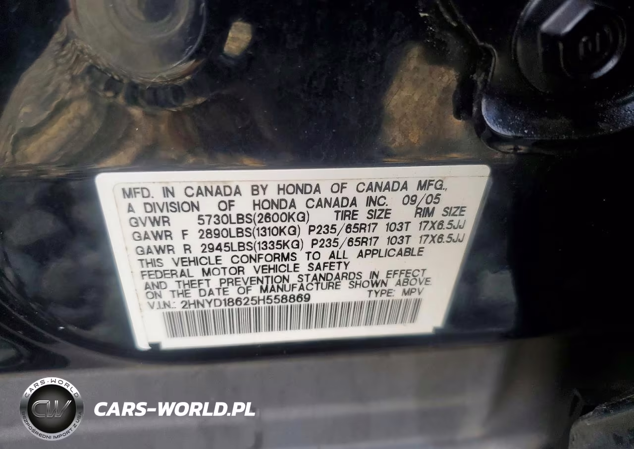 2005 Acura Mdx Touring VIN:2HNYD18625H558869 - 13