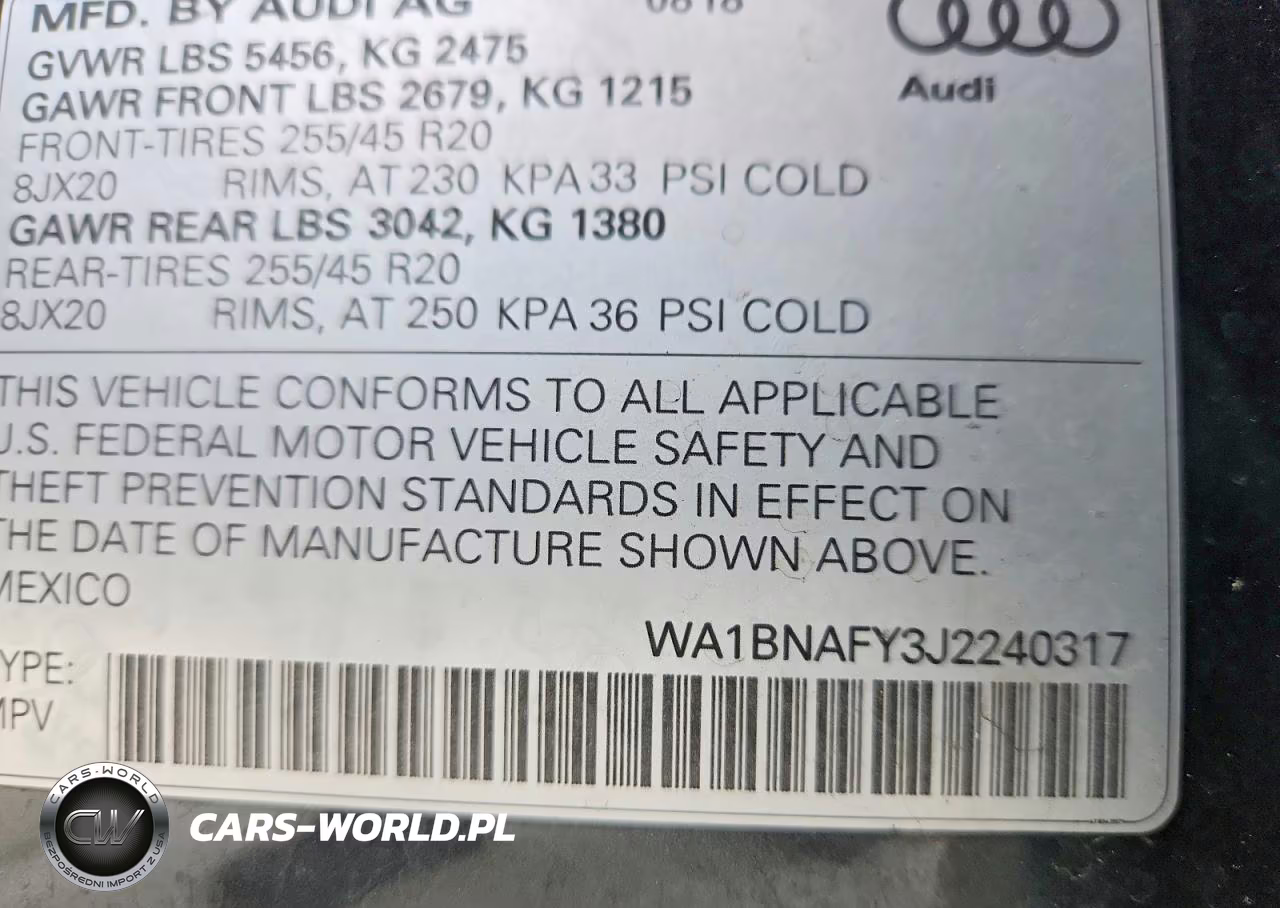 2018 Audi Q5 Premium Plus VIN:WA1BNAFY3J2240317 - 13