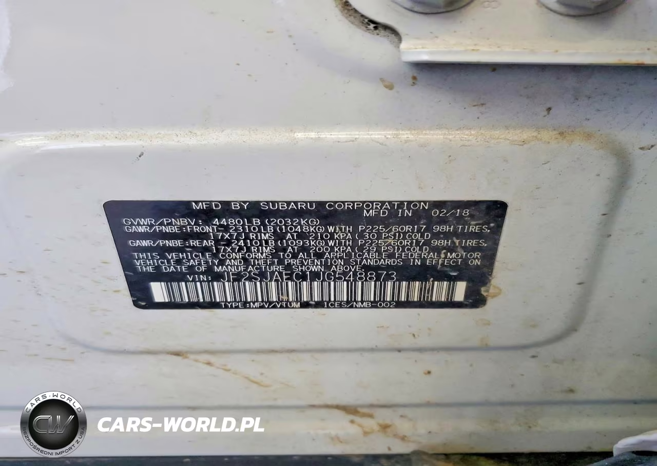 2018 Subaru Forester 2.5I Premium VIN:JF2SJAEC1JG548873 - 13