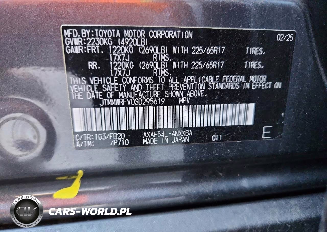 2025 Toyota Rav4 Le VIN:JTMMWRFV0SD295619 - 12