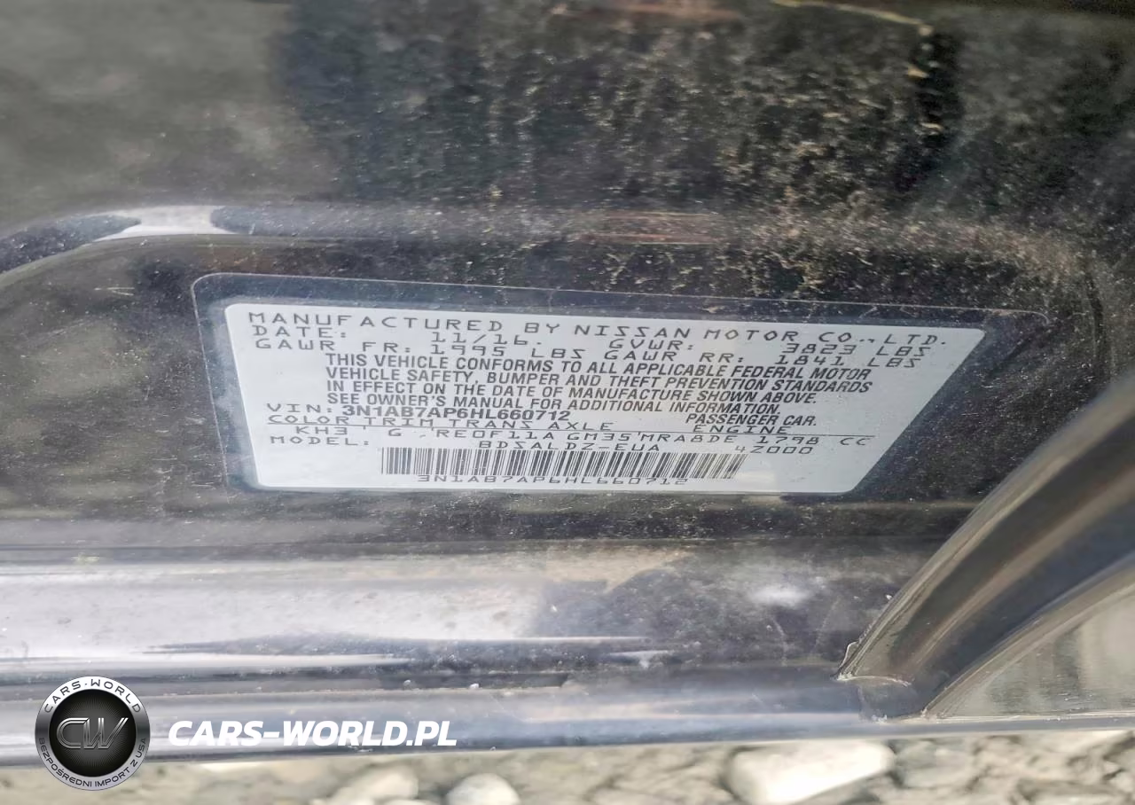 2017 Nissan Sentra Sv VIN:3N1AB7AP6HL660712 - 12