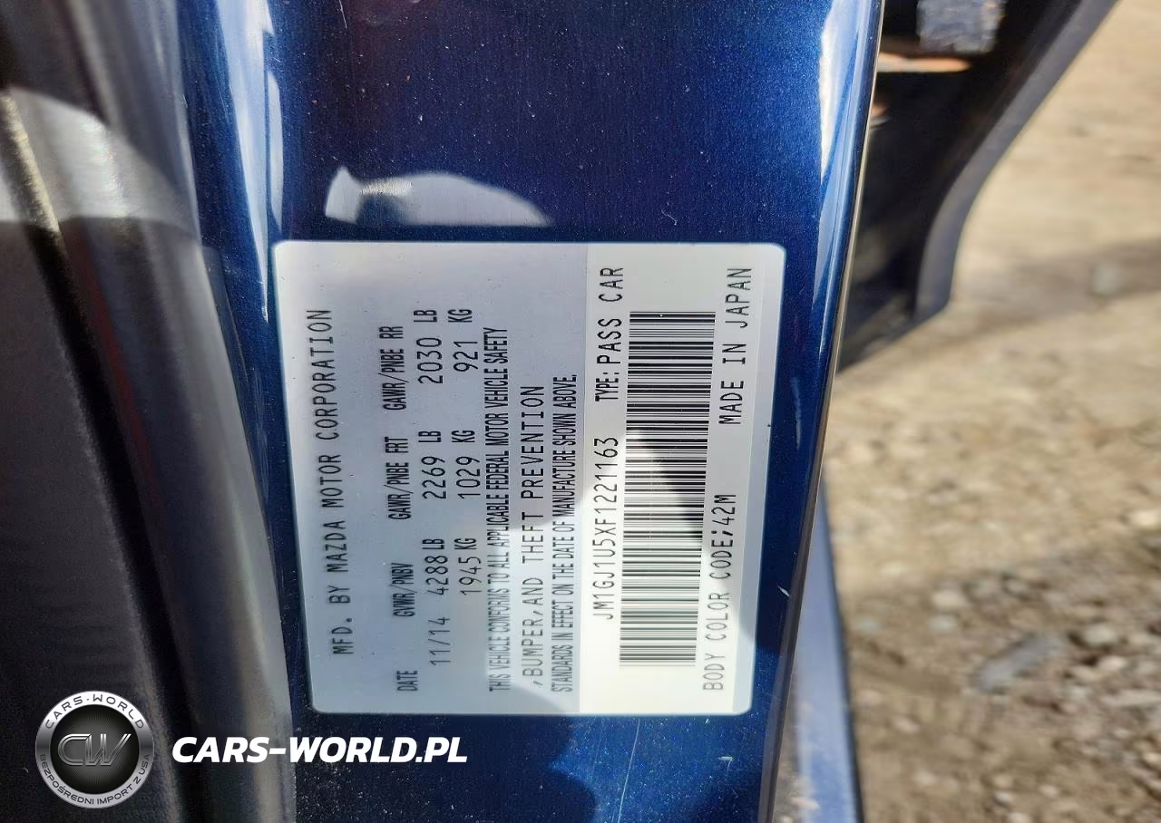 2015 Mazda 6 Sport VIN:JM1GJ1U5XF1221163 - 12