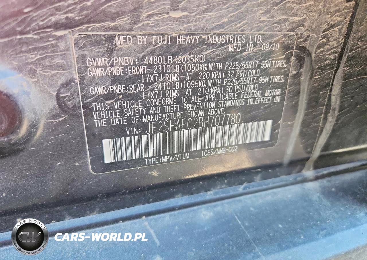 2011 Subaru Forester Limited VIN:JF2SHAEC2BH707780 - 13