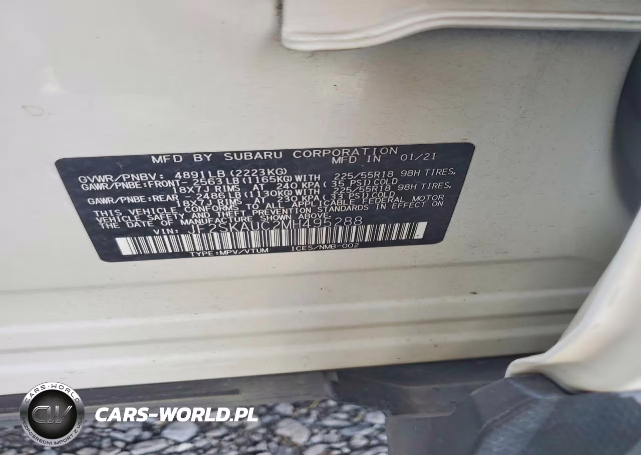 2021 Subaru Forester Limited VIN:JF2SKAUC2MH495288 - 13